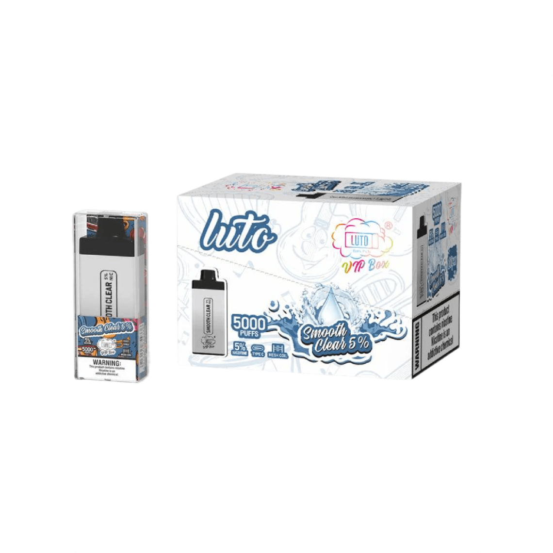 Luto XXXL Clear 5% 5200 puffs