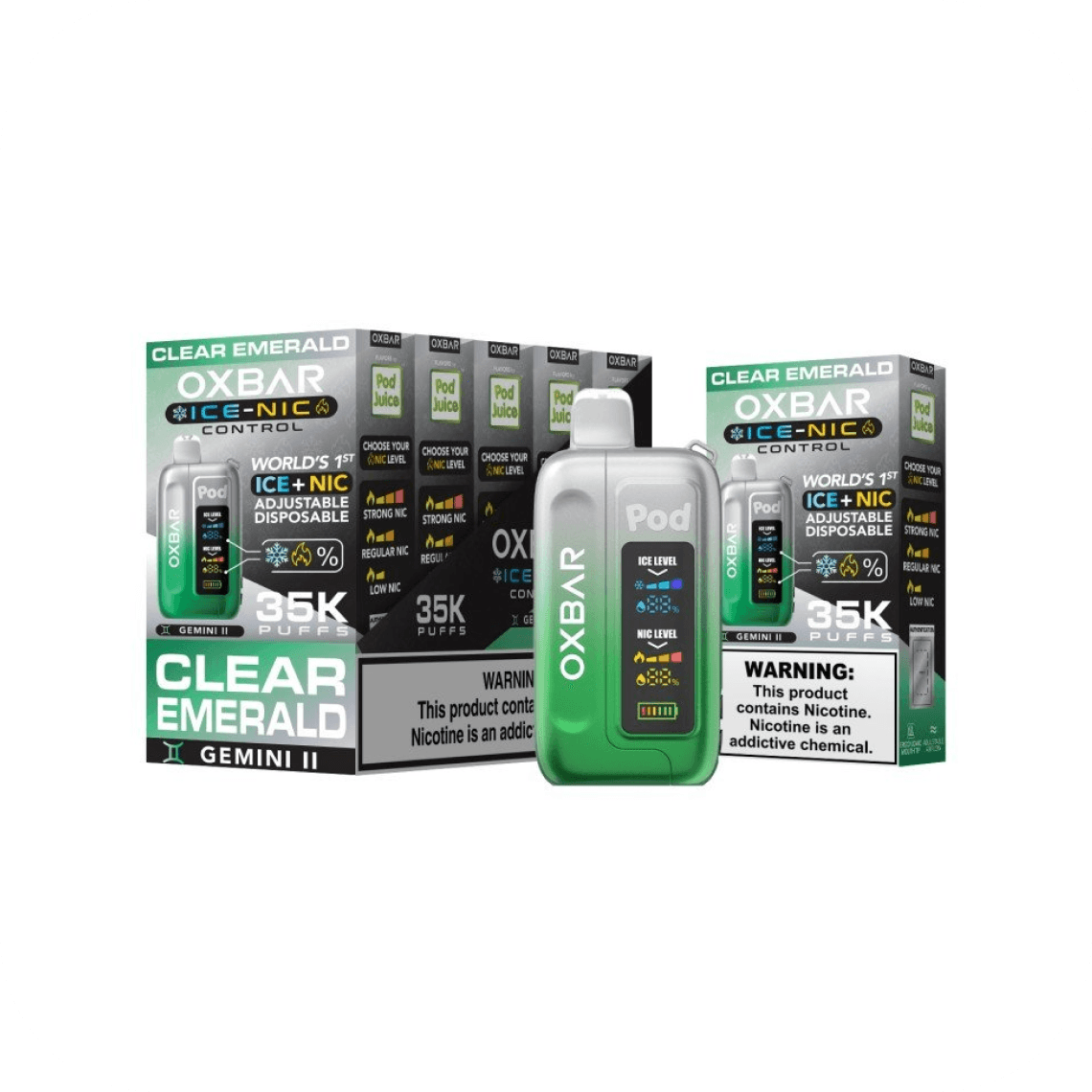 POD JUICE OXBAR CLEAR 35K PUFFS