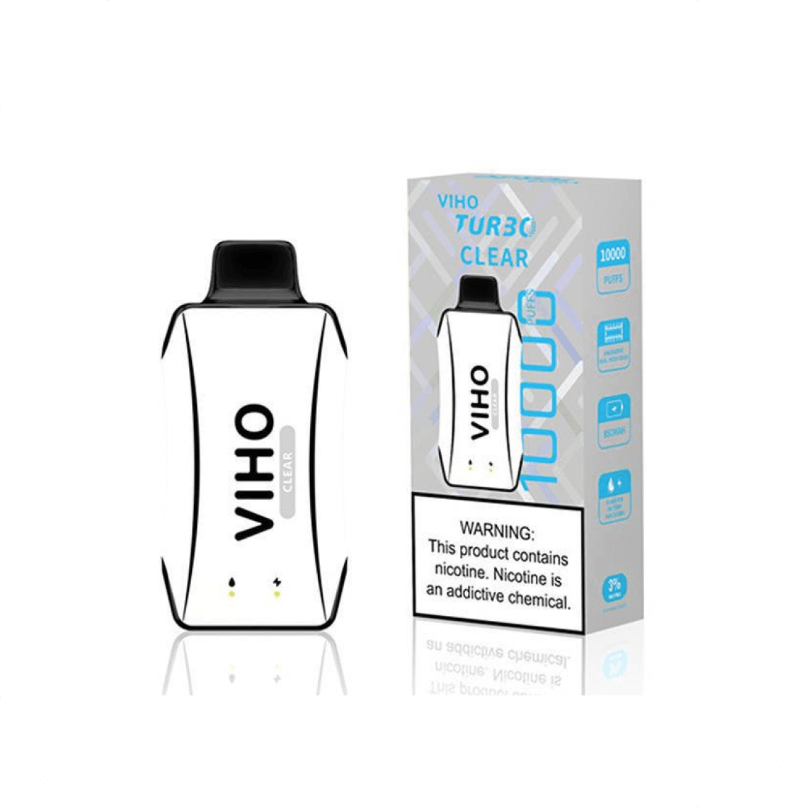VIHO Turbo Clear 5% 10000 puffs