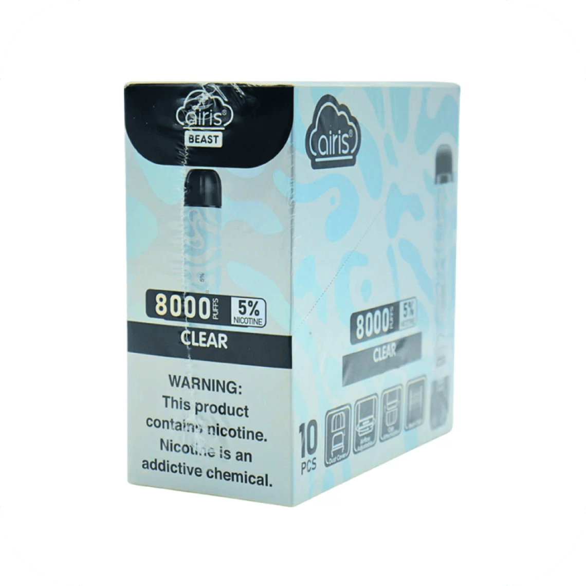 AIRIS Beast Ultra Clear 5% 8000 Puffs