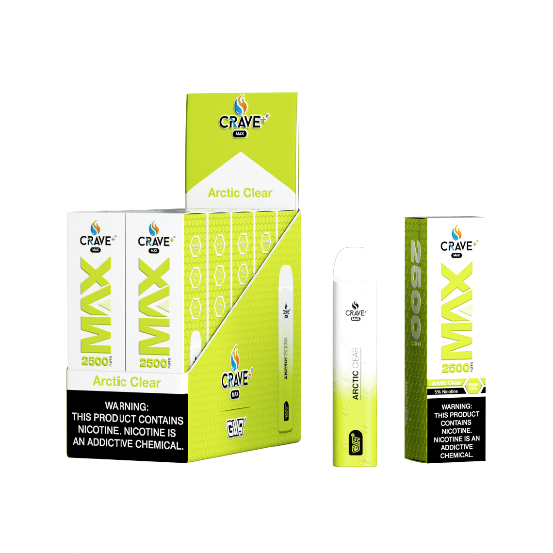 Crave Max Arctic Clear 5% 2500 puffs