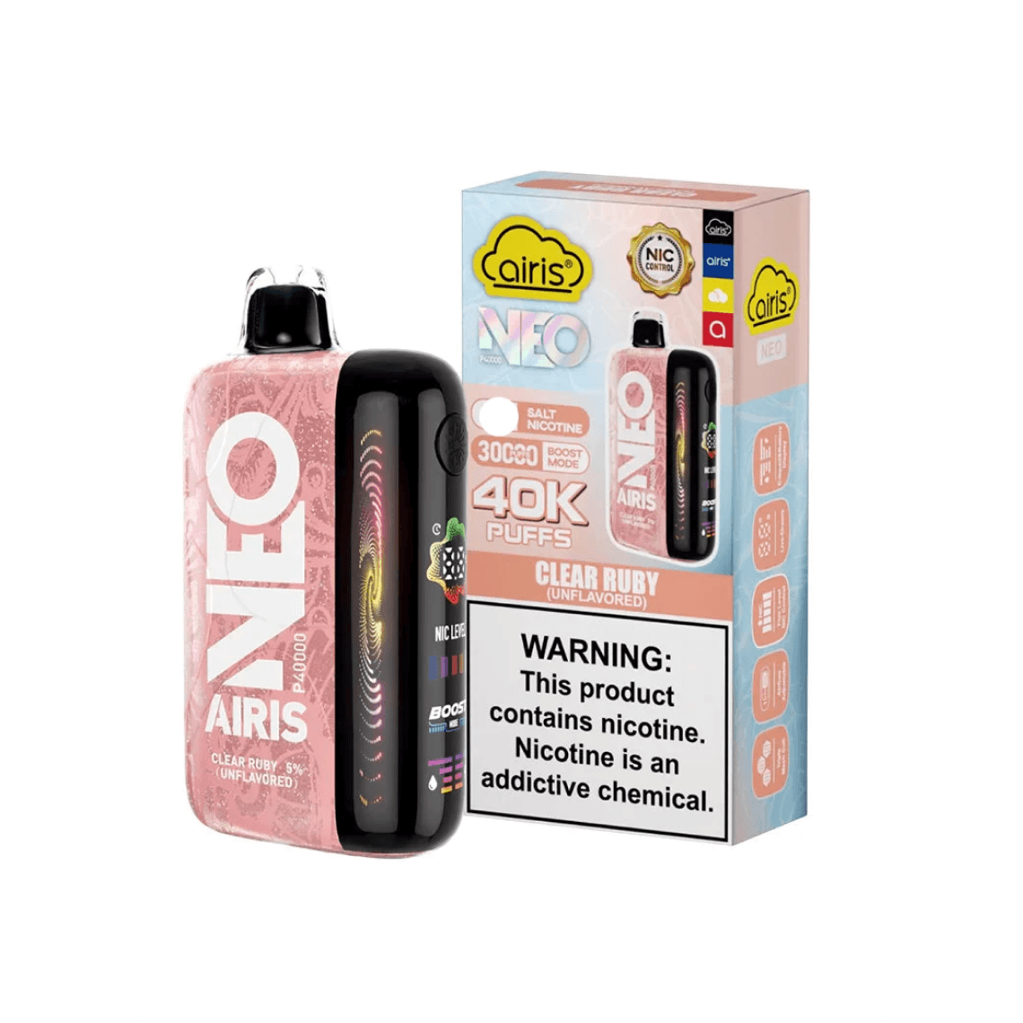 AIris Neo Clear Ruby 30k puffs 3% Clear Ruby Disposable