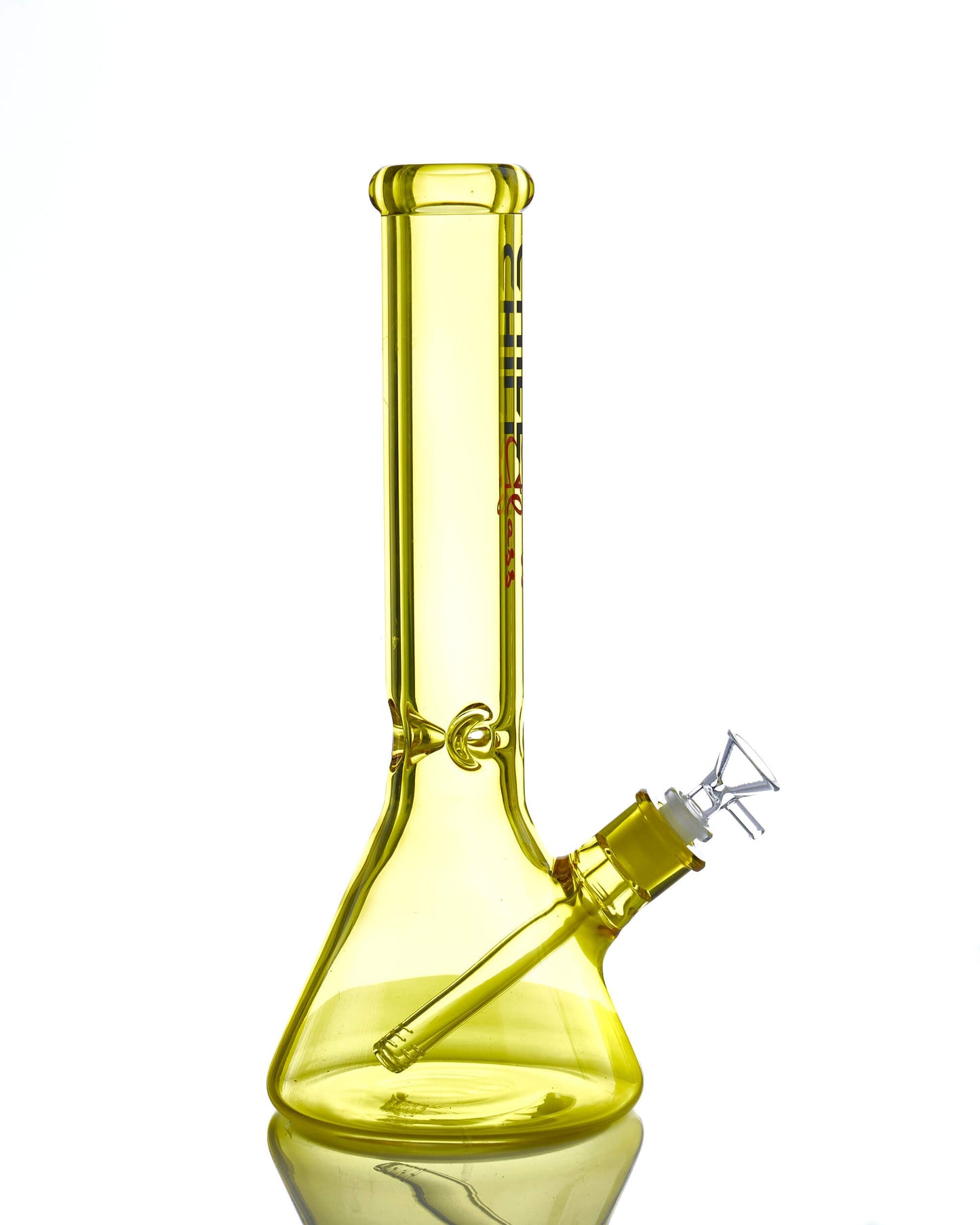 Yellow Bulb Beaker Bong 9in