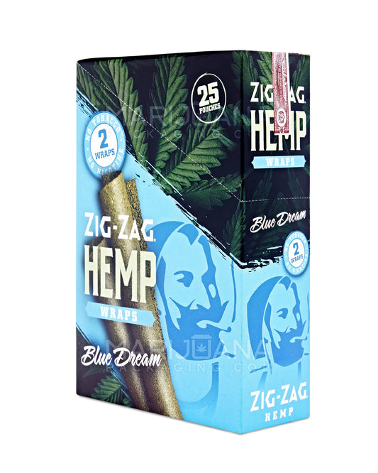 ZIG-ZAG 2PK BLUE DREAM HEMP WRAP Box