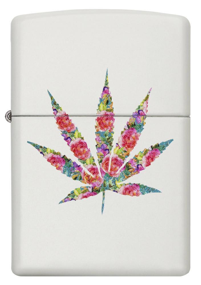 Zippo Floral Weed design