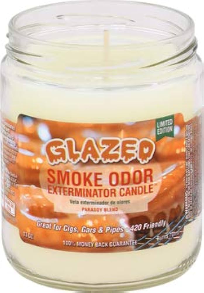 SMOKE ODOR CANDLE GLAZED