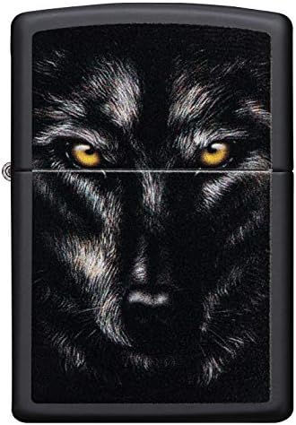 Zippo Fiery Wolf - Black Matte 80829