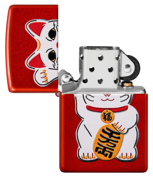 Zippo Lucky Cat - Red Matte 80722