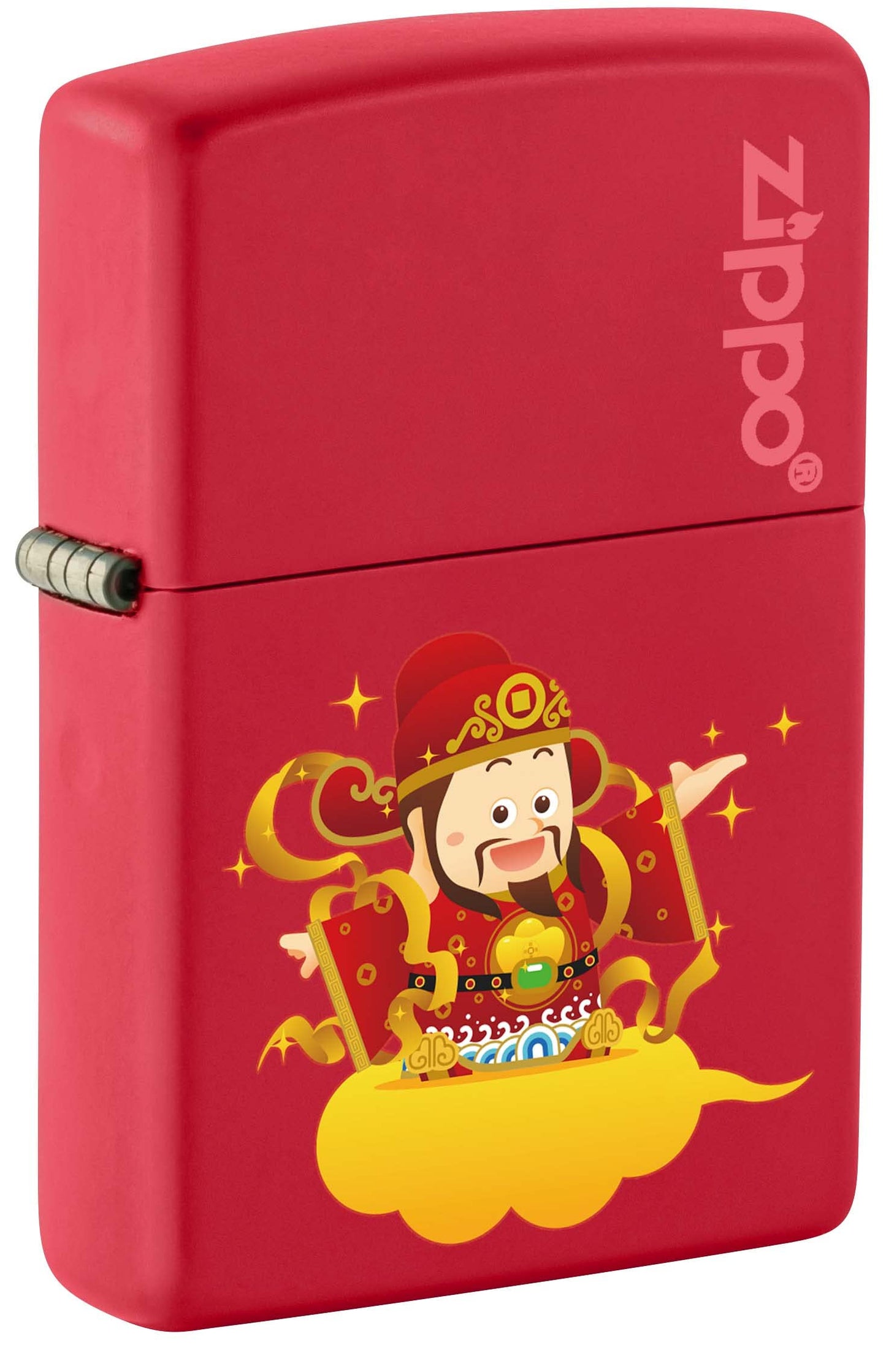 Zippo Caishen, God of Wealth - Red Matte