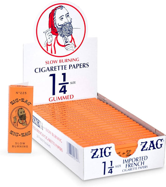 Zig Zag 1 1/4 French Papers Box (orange)