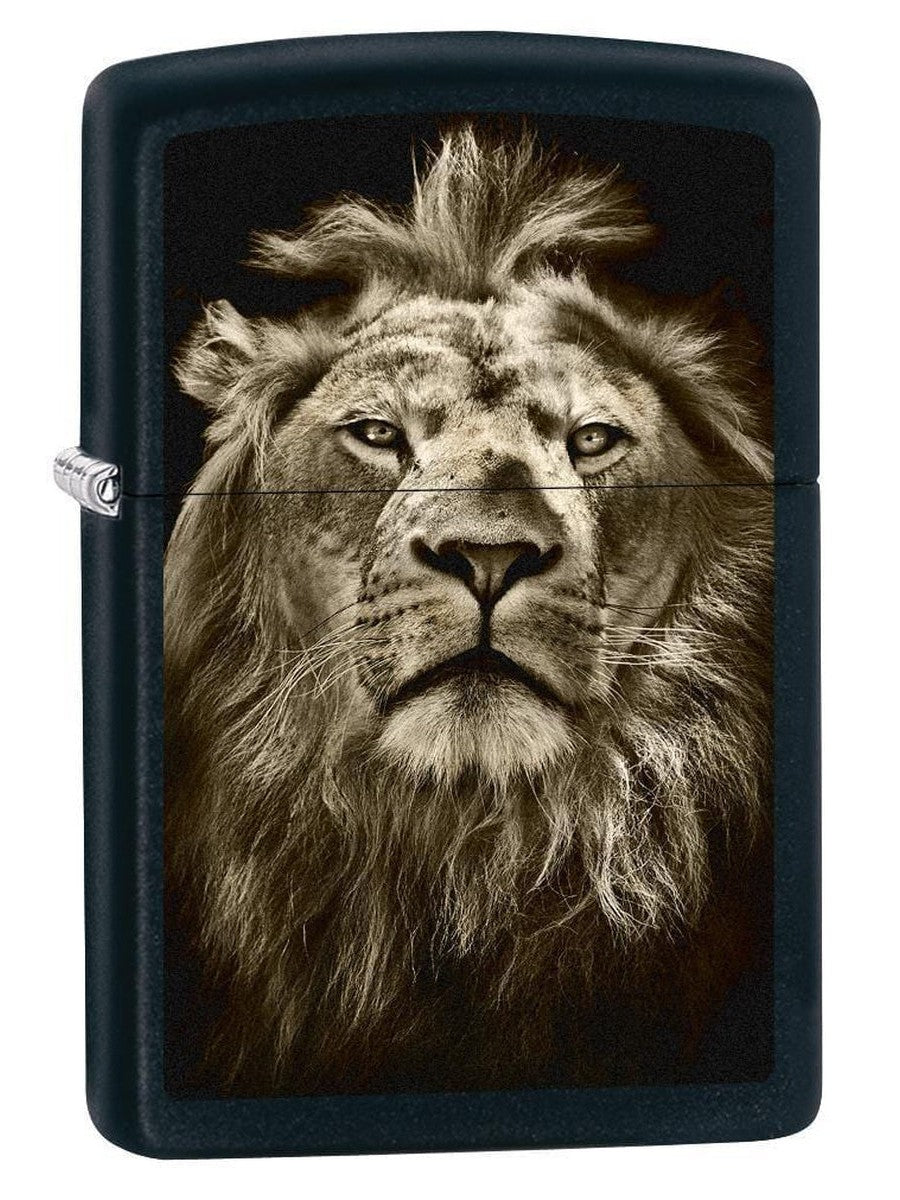 Zippo Lion Eyes - Black Matte 76152