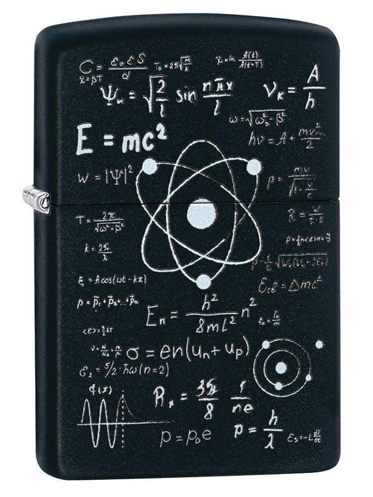 Zippo School Equations - Black Matte 808