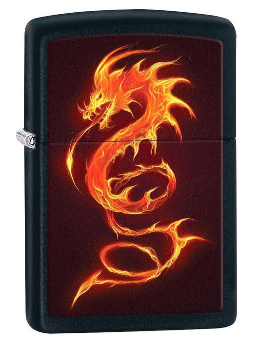 Zippo Fiery Dragon - Black Matte 80828