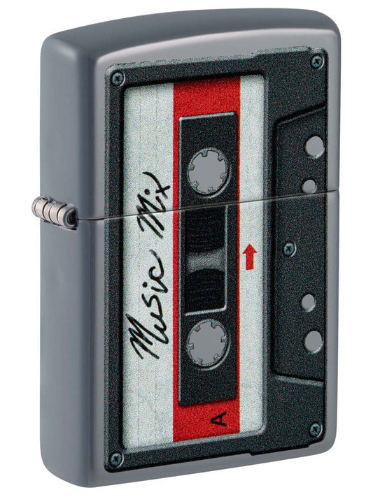 Zippo Cassette Tapes - Flat Grey 80979