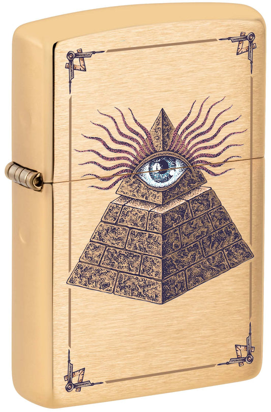 Zippo Eye of Providence Pyramid - Brushe