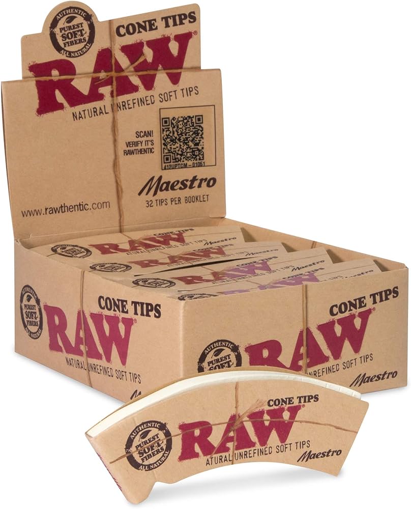 RAW Natural Soft Cone tips Maestro - Box