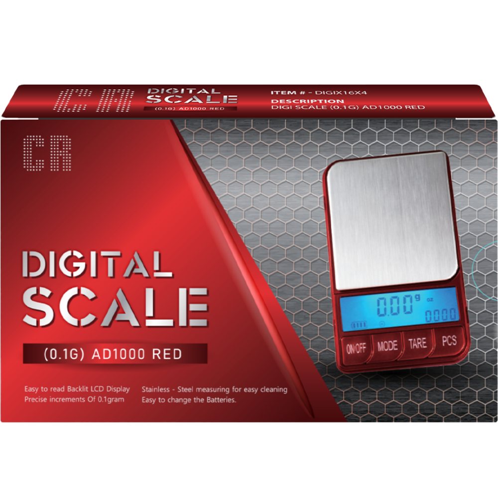 CR AD1000 Red Digital Scale