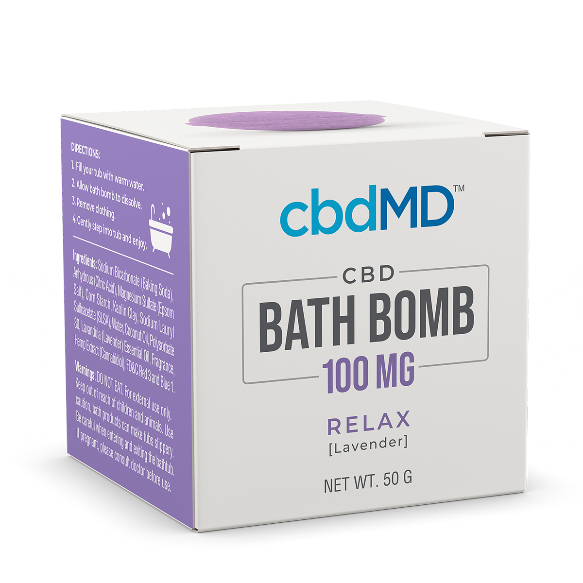 cbdMD 100mg Bath Bomb Relax