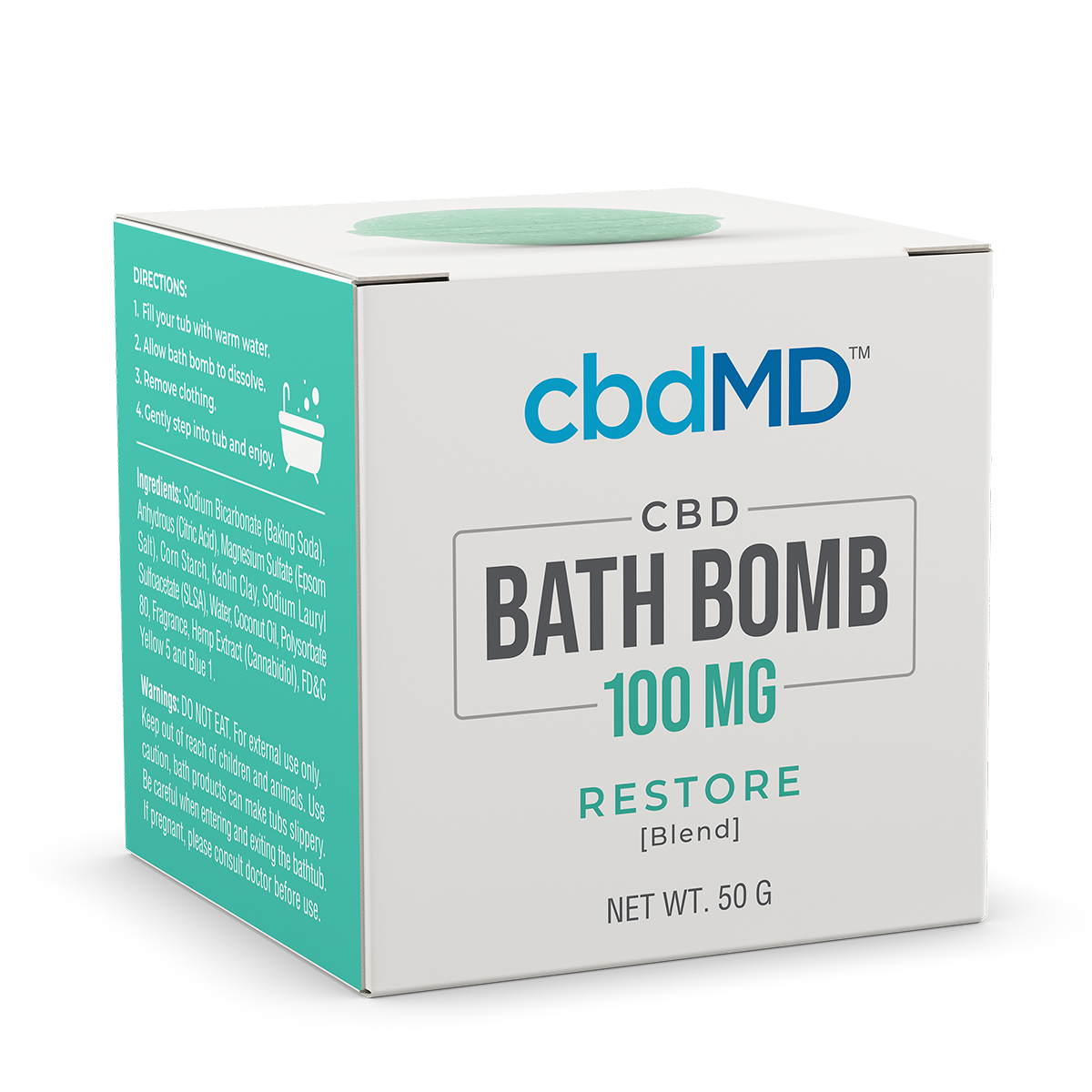 cbdMD 100mg Bath Bomb Restore