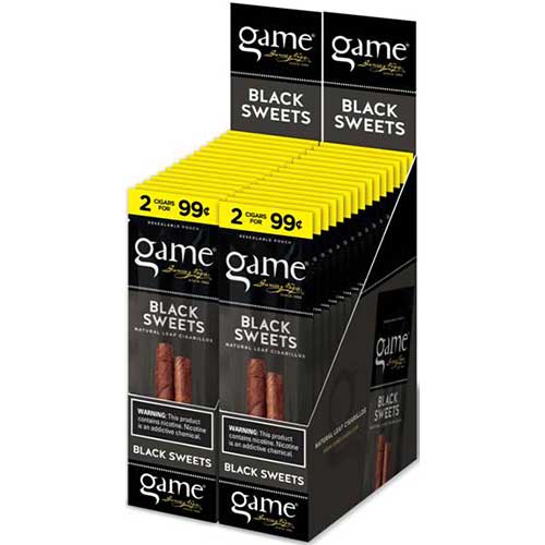 Game Black Sweets Cigarillos 4pk - Box