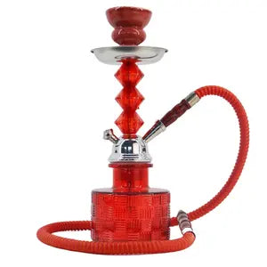 10" MYA Square Red Hookah