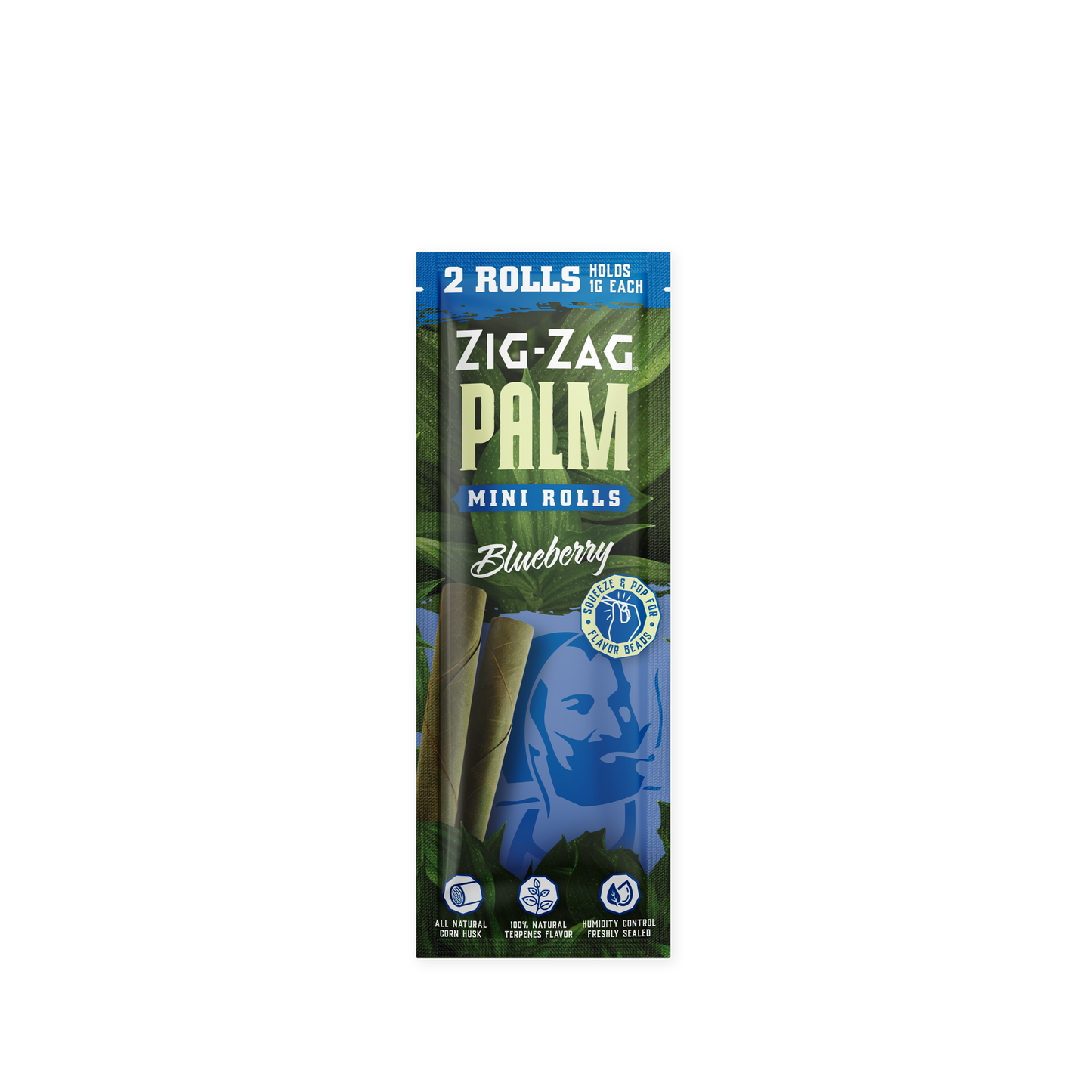 ZigZag Palm Mini Rolls Blueberry 2pk