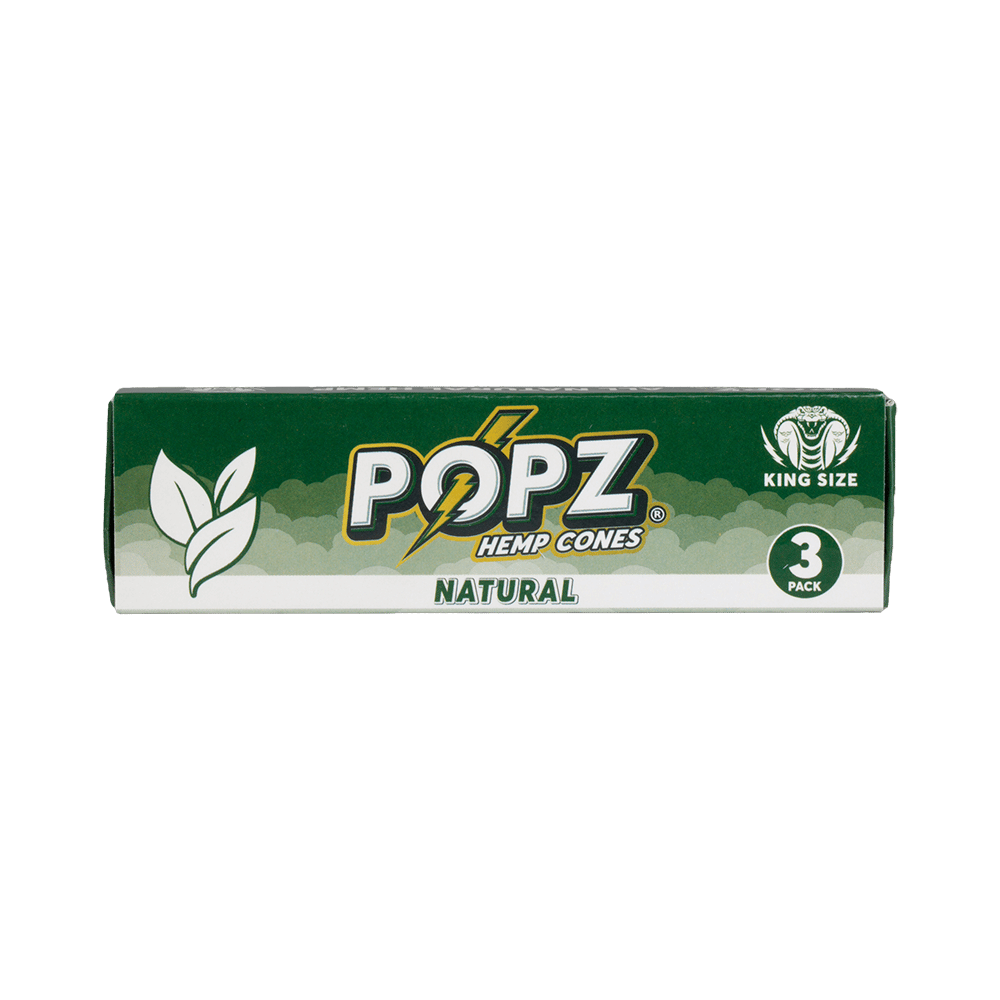 POPZ Hemp Cones Natural KS 3pk