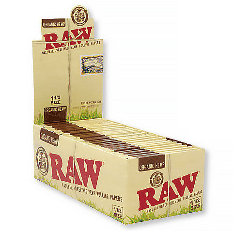 Raw HempRolling Papers 1 1/2 Organic Box