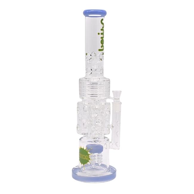 SMOQ GLASS 12" RECYCLER WATER PIPE