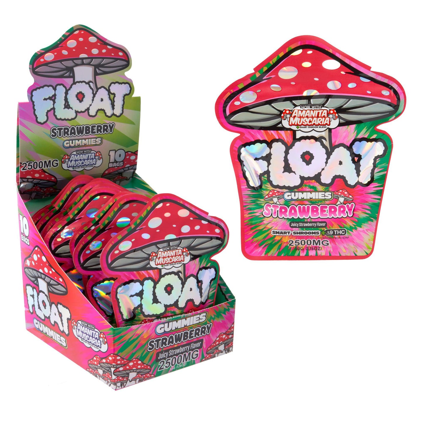 Float Gummies Strwbry JuicyStrwbry Shrmz