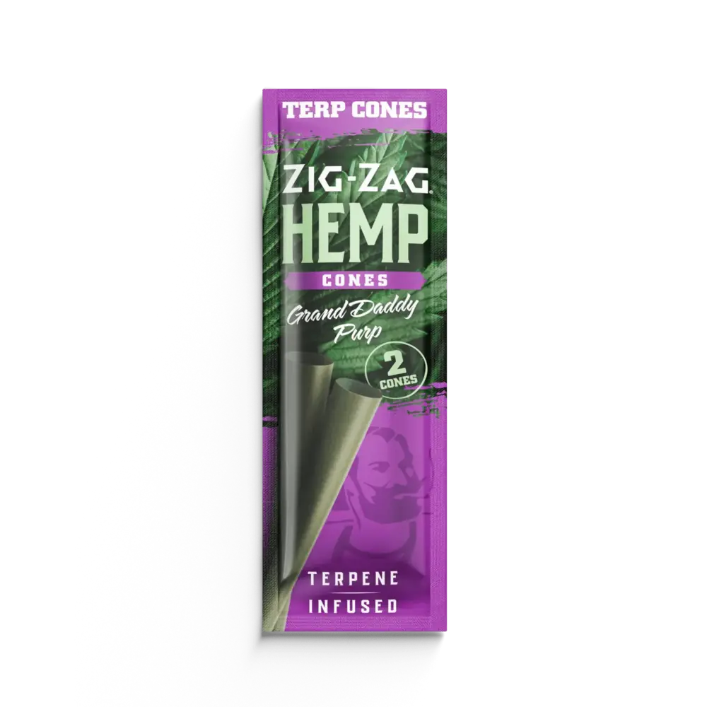 ZigZag Hemp Cones Grand Daddy Purp 2Pk