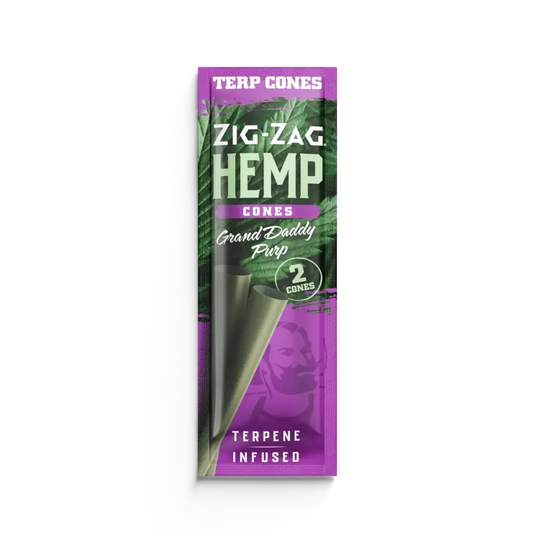 ZigZag Hemp Cones Grand Daddy Purp 2Pk