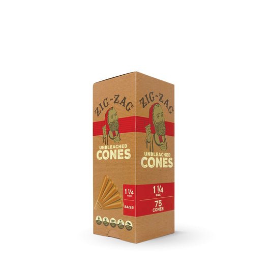 ZigZag Unbleached Cones 1 1/4 75 ct