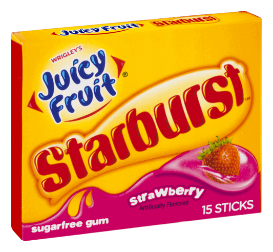 WRIGLEYS Juicy Fruit Starbust Strawberry