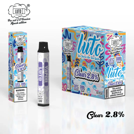 LUTO DISPOSABLE 2.8% 2500 puffs