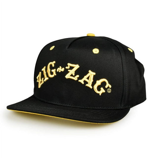 Zig Zag Black Snap Back Hat