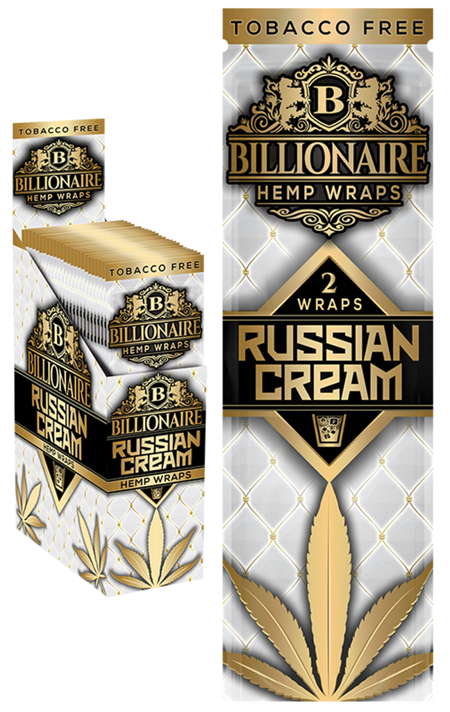 Billionaire Hemp Wraps Russian Cream 2pk