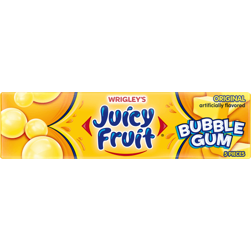 Wrigleys Juicy Fruit Bubble Gum Original