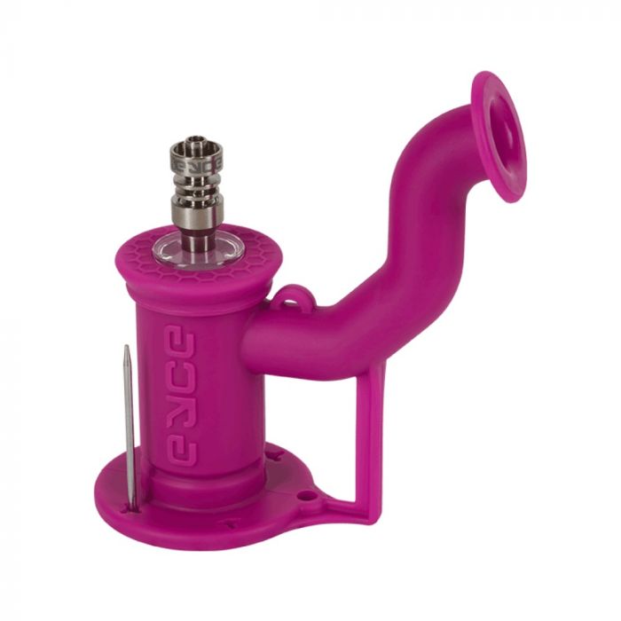 Pink Cylinder Rig w Built in Stem 5in