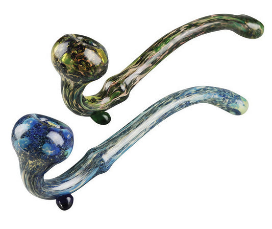 10" FRIT FUMED SHERLOCK SPOON HAND PIPE