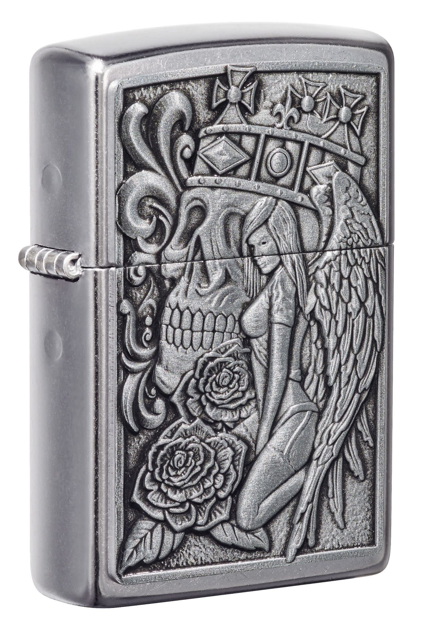 Zippo Skull and Angel Emblem - Street Ch