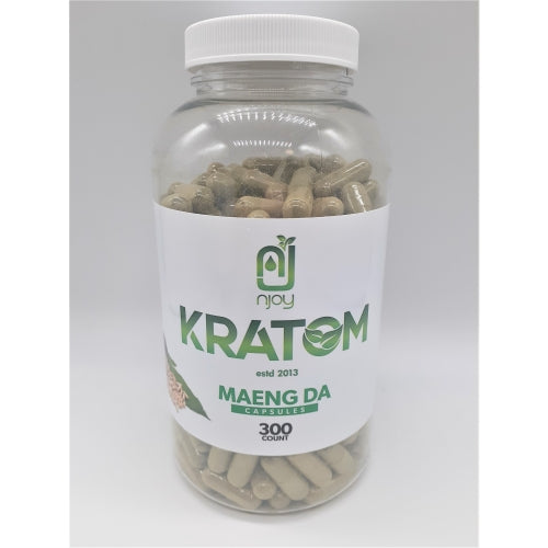 NJOY KRATOM WHITE MAENG DA CAPSULE 300CT