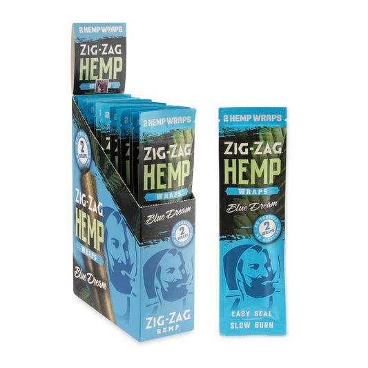 ZIG-ZAG 2PK BLUE DREAM HEMP WRAP(25)MP