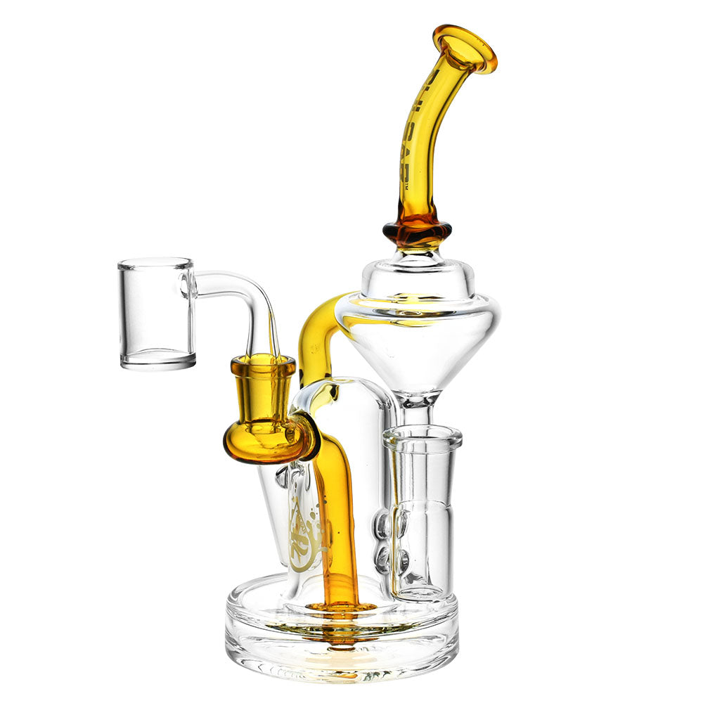 Yellow Ball Swirly Recycler 8in