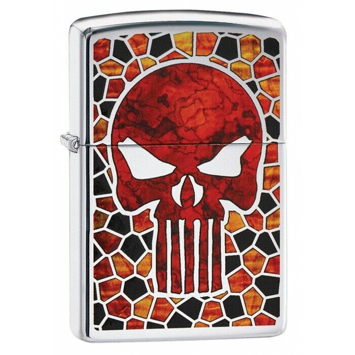 Zippo Skull Design, Fusion - High Polish