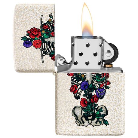 Zippo Floral Skeleton