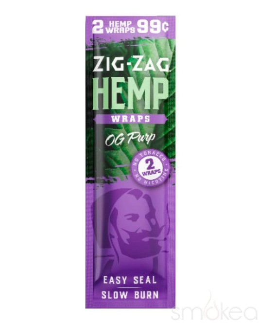 ZIG-ZAG 2PK OG PURP HEMP WRAP - Box