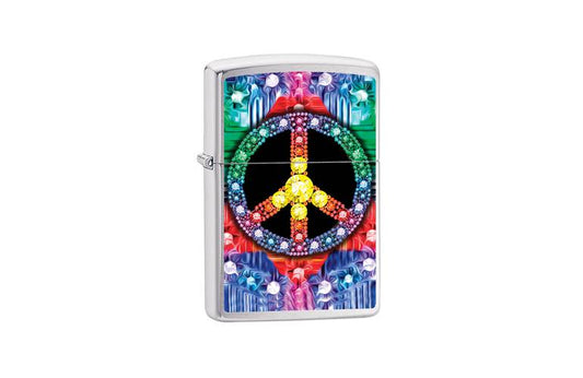 Zippo Gemed Peace Sign