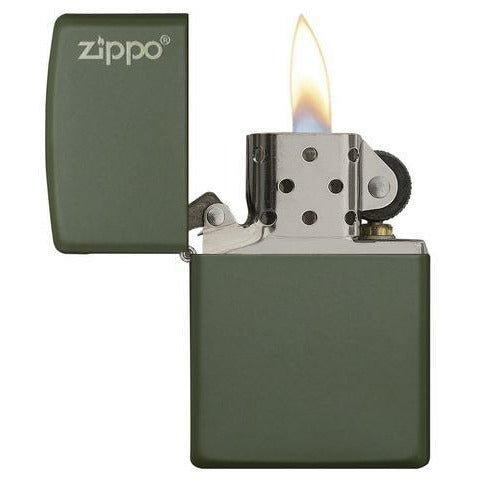 Zippo reg green matte